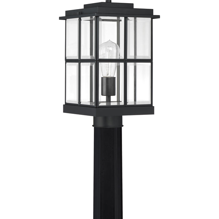 Quoizel MGN9008MBK Mulligan One Light Outdoor Post Mount, Matte Black Alternate Image.jpg