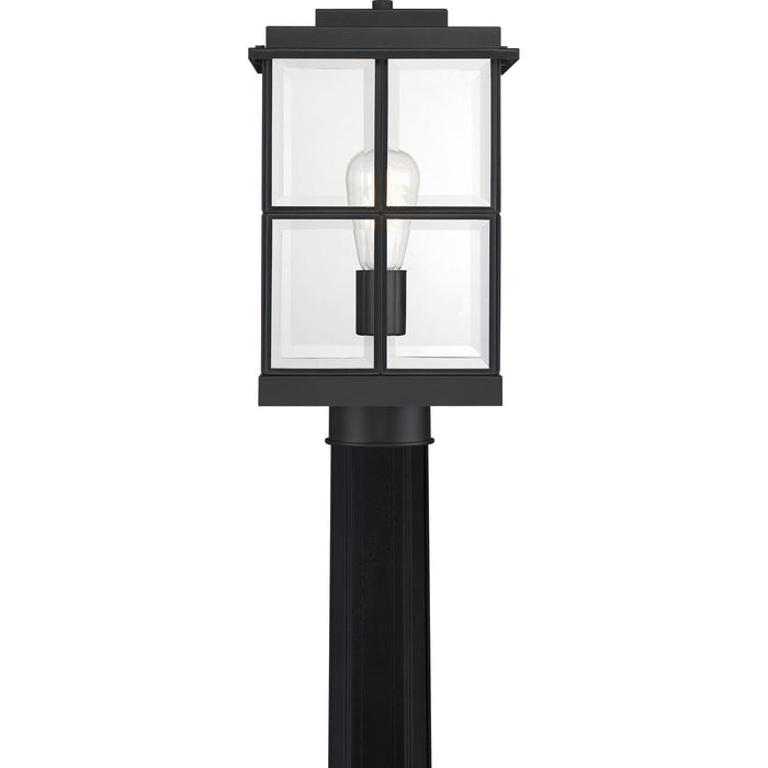 Quoizel MGN9008MBK Mulligan One Light Outdoor Post Mount, Matte Black Alternate Image 2.jpg