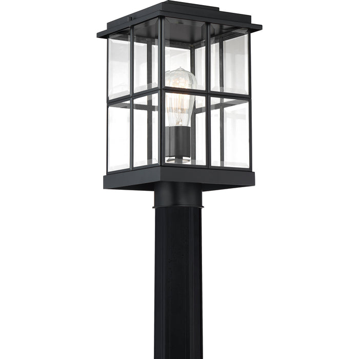 Quoizel MGN9008MBK Mulligan One Light Outdoor Post Mount, Matte Black Alternate Image 3.jpg
