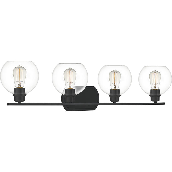 Quoizel PRUC8636MBK Pruitt Four Light Bath, Matte Black Alternate Image 2.jpg
