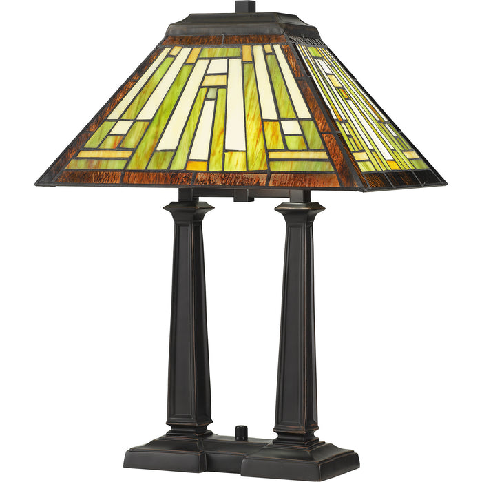 Quoizel TF5208RS Decker Two Light Table Lamp, Russet Alternate Image 2.jpg