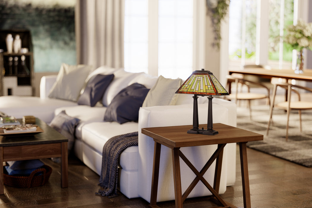 Quoizel TF5208RS Decker Two Light Table Lamp, Russet Alternate Image 4.jpg