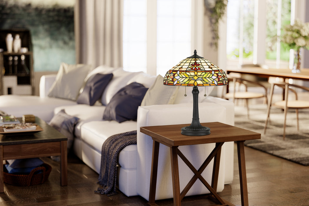 Quoizel TF5215TVB Quinn Two Light Table Lamp, Vintage Bronze Alternate Image 3.jpg