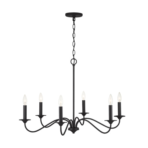 Capital Lighting 437262BI Vincent Six Light Chandelier, Black Iron Alternate Image.jpg