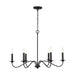 Capital Lighting 437262BI Vincent Six Light Chandelier, Black Iron Alternate Image 2.jpg