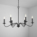 Capital Lighting 437262BI Vincent Six Light Chandelier, Black Iron Alternate Image 3.jpg