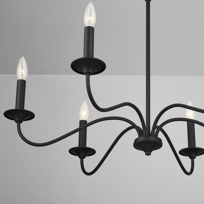 Capital Lighting 437262BI Vincent Six Light Chandelier, Black Iron Alternate Image 4.jpg