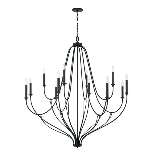 Capital Lighting 441601BI Bentley 12 Light Chandelier, Black Iron Alternate Image.jpg