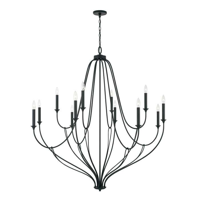 Capital Lighting 441601BI Bentley 12 Light Chandelier, Black Iron Alternate Image.jpg
