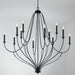 Capital Lighting 441601BI Bentley 12 Light Chandelier, Black Iron Alternate Image 2.jpg