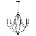 Capital Lighting 441661BI Bentley Six Light Chandelier, Black Iron Alternate Image.jpg