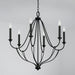 Capital Lighting 441661BI Bentley Six Light Chandelier, Black Iron Alternate Image 2.jpg