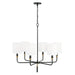 Capital Lighting 441961YA-702 Beckham Six Light Chandelier, Glossy Black and Aged Brass Alternate Image.jpg