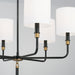 Capital Lighting 441961YA-702 Beckham Six Light Chandelier, Glossy Black and Aged Brass Alternate Image 3.jpg