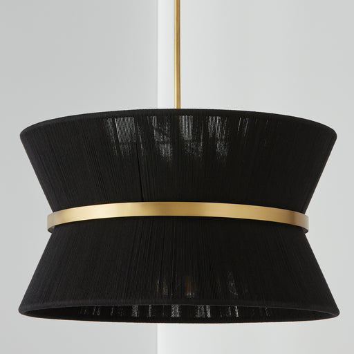 Capital Lighting 341281KP Cecilia Eight Light Pendant, Black Rope and Patinaed Brass Alternate Image.jpg