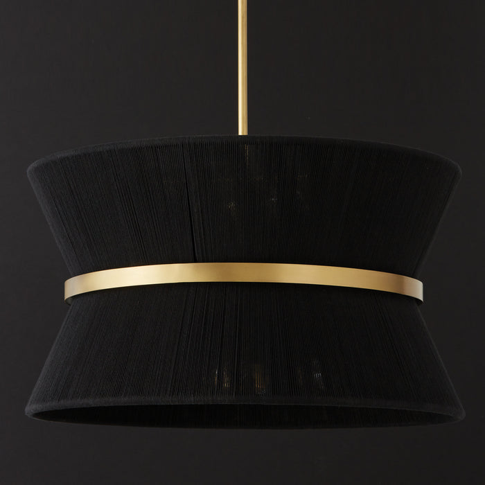 Capital Lighting 341281KP Cecilia Eight Light Pendant, Black Rope and Patinaed Brass Alternate Image 2.jpg