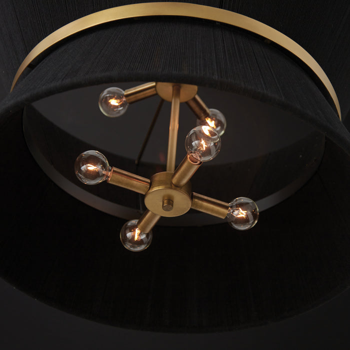 Capital Lighting 341281KP Cecilia Eight Light Pendant, Black Rope and Patinaed Brass Alternate Image 4.jpg