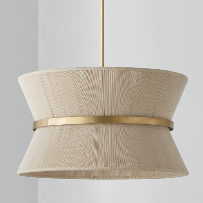 Capital Lighting 341281NP Cecilia Eight Light Pendant, Bleached Natural Rope and Patinaed Brass Alternate Image.jpg