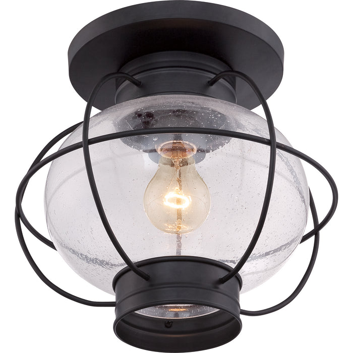 Quoizel COR1311K Cooper One Light Flush Mount, Mystic Black Alternate Image 3.jpg