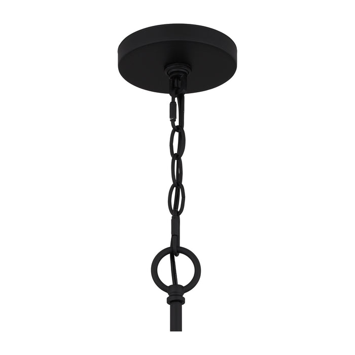 Quoizel COX5025MBK Cox Six Light Chandelier, Matte Black Alternate Image.jpg