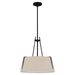 Quoizel LOA2818MBK Leona Three Light Pendant, Matte Black Alternate Image.jpg