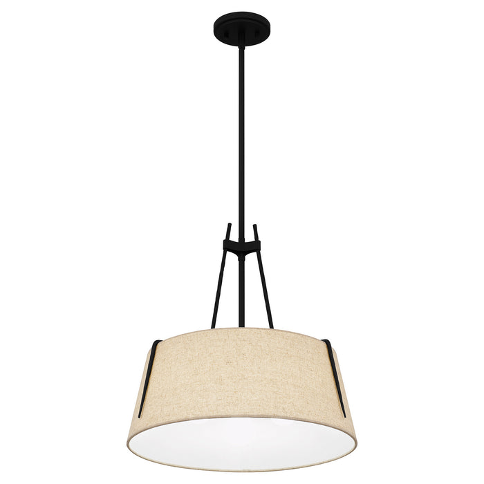 Quoizel LOA2818MBK Leona Three Light Pendant, Matte Black Alternate Image 3.jpg