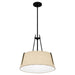 Quoizel LOA2818MBK Leona Three Light Pendant, Matte Black Alternate Image 3.jpg