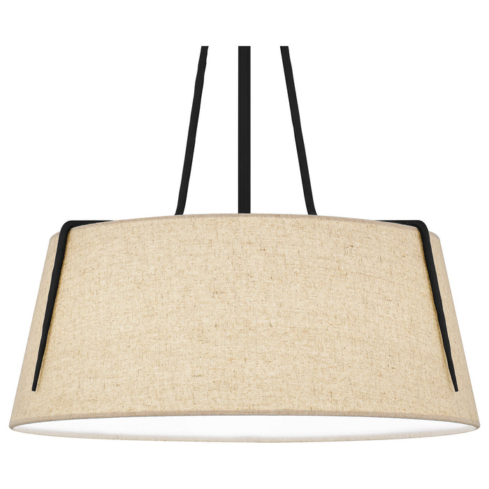 Quoizel LOA2818MBK Leona Three Light Pendant, Matte Black Alternate Image 4.jpg