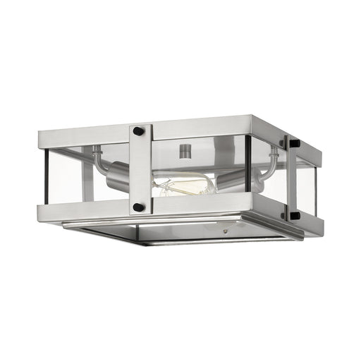 Quoizel QFL5347BN Beck Two Light Flush Mount, Brushed Nickel Alternate Image.jpg