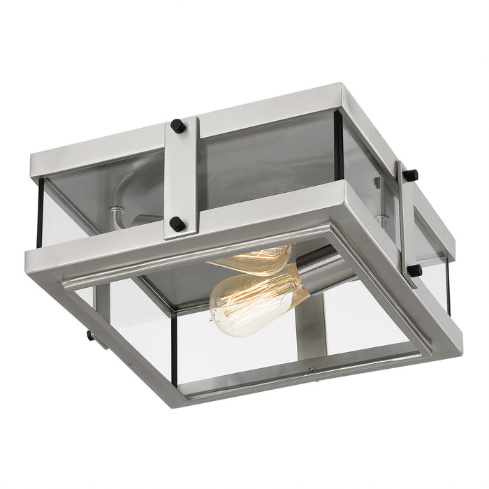 Quoizel QFL5347BN Beck Two Light Flush Mount, Brushed Nickel Alternate Image 3.jpg