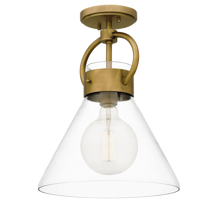 Quoizel WBS1712WS Webster One Light Semi Flush Mount, Weathered Brass Alternate Image 2.jpg