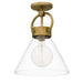 Quoizel WBS1712WS Webster One Light Semi Flush Mount, Weathered Brass Alternate Image 2.jpg
