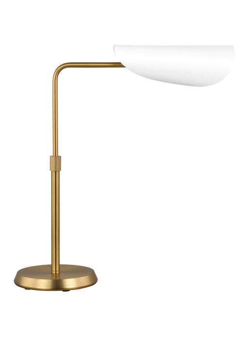 Visual Comfort Studio AET1011BBSMWT1 Tresa One Light Table Lamp, Matte White and Burnished Brass Alternate Image.jpg
