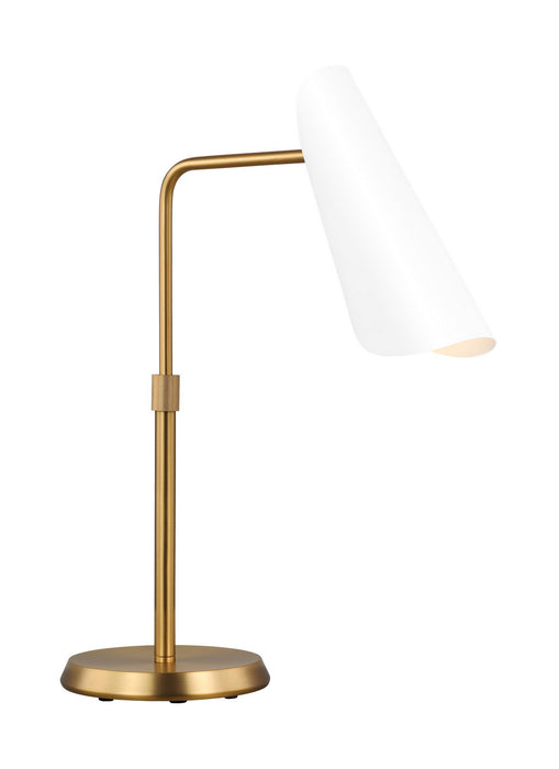 Visual Comfort Studio AET1011BBSMWT1 Tresa One Light Table Lamp, Matte White and Burnished Brass Alternate Image 2.jpg