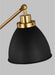 Visual Comfort Studio CT1101MBKBBS1 Wellfleet One Light Desk Lamp, Midnight Black and Burnished Brass Alternate Image 2.jpg