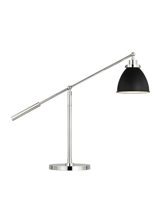 Visual Comfort Studio CT1101MBKPN1 Wellfleet One Light Desk Lamp, Midnight Black and Polished Nickel Alternate Image.jpg