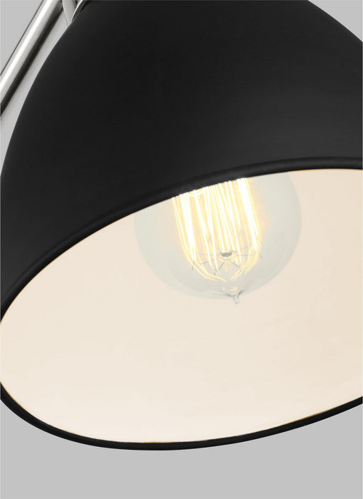Visual Comfort Studio CT1101MBKPN1 Wellfleet One Light Desk Lamp, Midnight Black and Polished Nickel Alternate Image 3.jpg