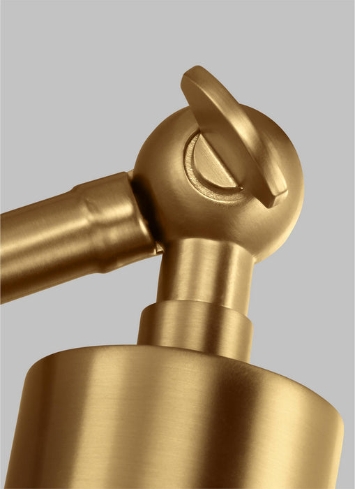 Visual Comfort Studio CT1101MWTBBS1 Wellfleet One Light Desk Lamp, Matte White and Burnished Brass Alternate Image 3.jpg