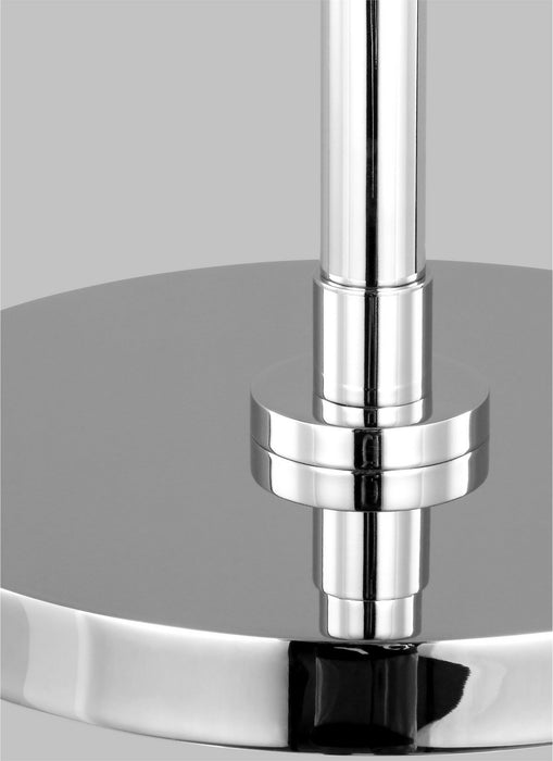 Visual Comfort Studio CT1101MWTPN1 Wellfleet One Light Desk Lamp, Matte White and Polished Nickel Alternate Image 3.jpg