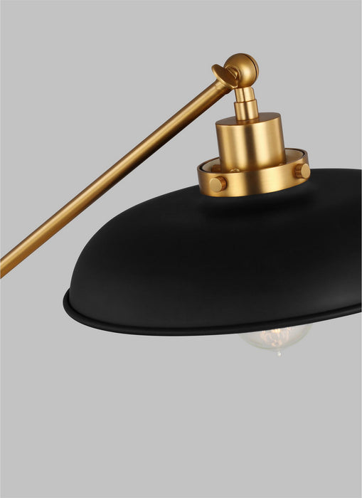 Visual Comfort Studio CT1111MBKBBS1 Wellfleet One Light Desk Lamp, Midnight Black and Burnished Brass Alternate Image 2.jpg