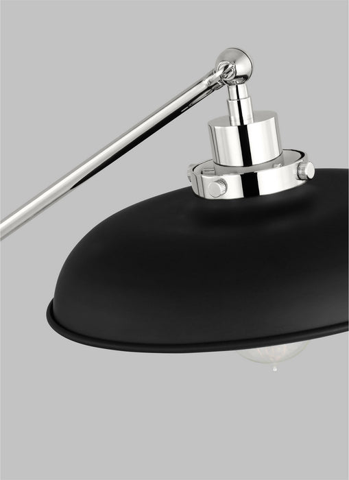 Visual Comfort Studio CT1111MBKPN1 Wellfleet One Light Desk Lamp, Midnight Black and Polished Nickel Alternate Image 2.jpg