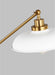 Visual Comfort Studio CT1111MWTBBS1 Wellfleet One Light Desk Lamp, Matte White and Burnished Brass Alternate Image 2.jpg