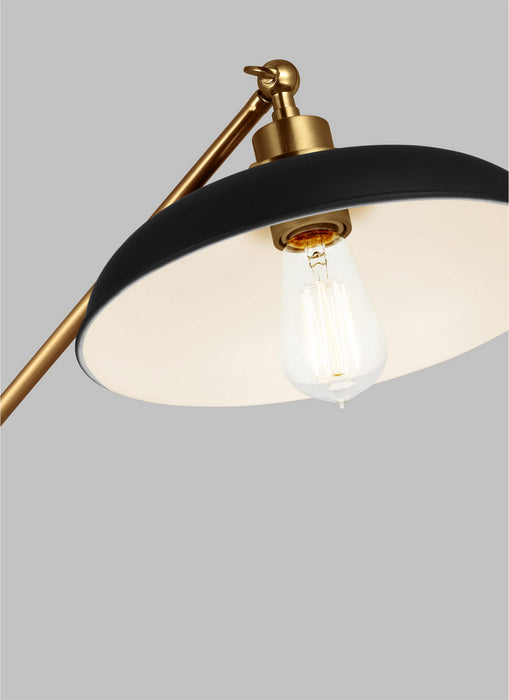 Visual Comfort Studio CT1141MBKBBS1 Wellfleet One Light Floor Lamp, Midnight Black and Burnished Brass Alternate Image 3.jpg