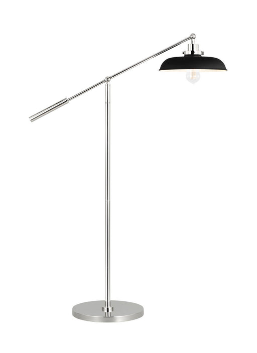 Visual Comfort Studio CT1141MBKPN1 Wellfleet One Light Floor Lamp, Midnight Black and Polished Nickel Alternate Image.jpg