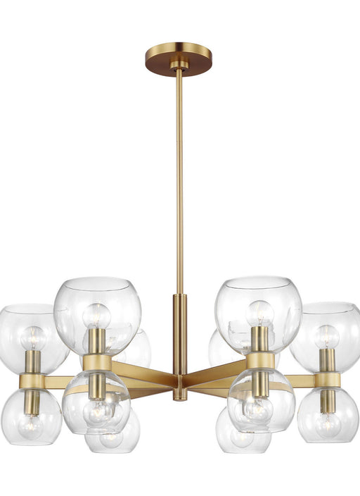 Visual Comfort Studio KSC10212BBSCG Londyn Six Light Chandelier, Burnished Brass with Clear Glass Alternate Image.jpg