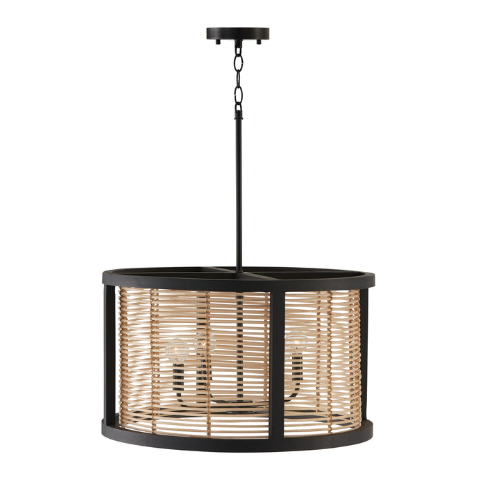 Capital Lighting 344061FK Rico Four Light Pendant, Flat Black Alternate Image.jpg