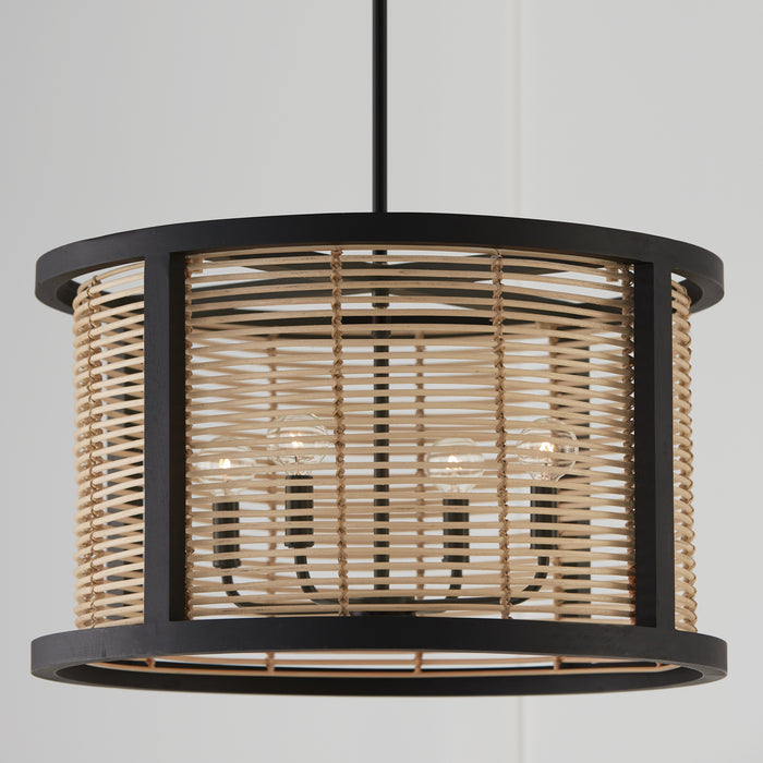 Capital Lighting 344061FK Rico Four Light Pendant, Flat Black Alternate Image 3.jpg