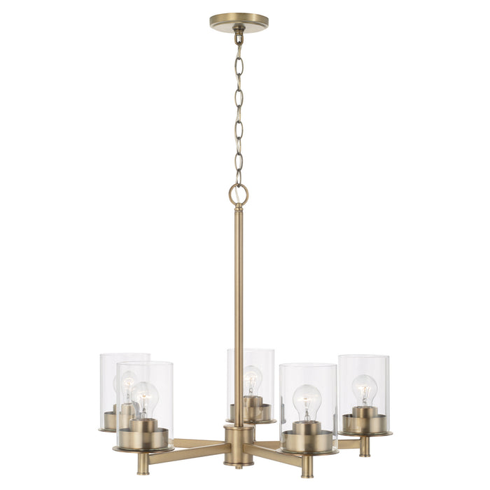 Capital Lighting 446851AD-532 Mason Five Light Chandelier, Aged Brass Alternate Image.jpg