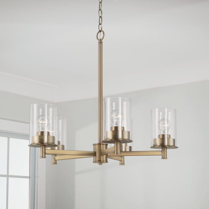Capital Lighting 446851AD-532 Mason Five Light Chandelier, Aged Brass Alternate Image 3.jpg