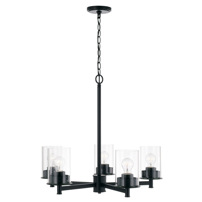 Capital Lighting 446851MB-532 Mason Five Light Chandelier, Matte Black Alternate Image.jpg